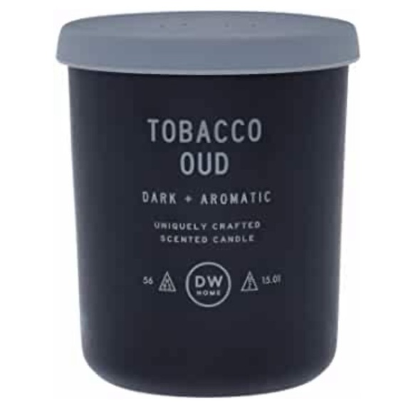 DW Home Tobacco Out candle in glass jar and rubber lids . New. - Picture 1 of 5